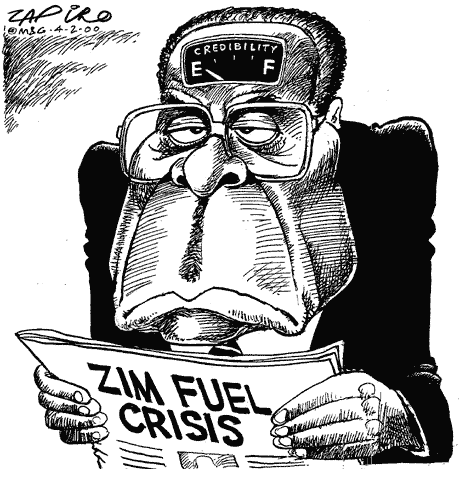 Cartoon - Mugabe has no credibility